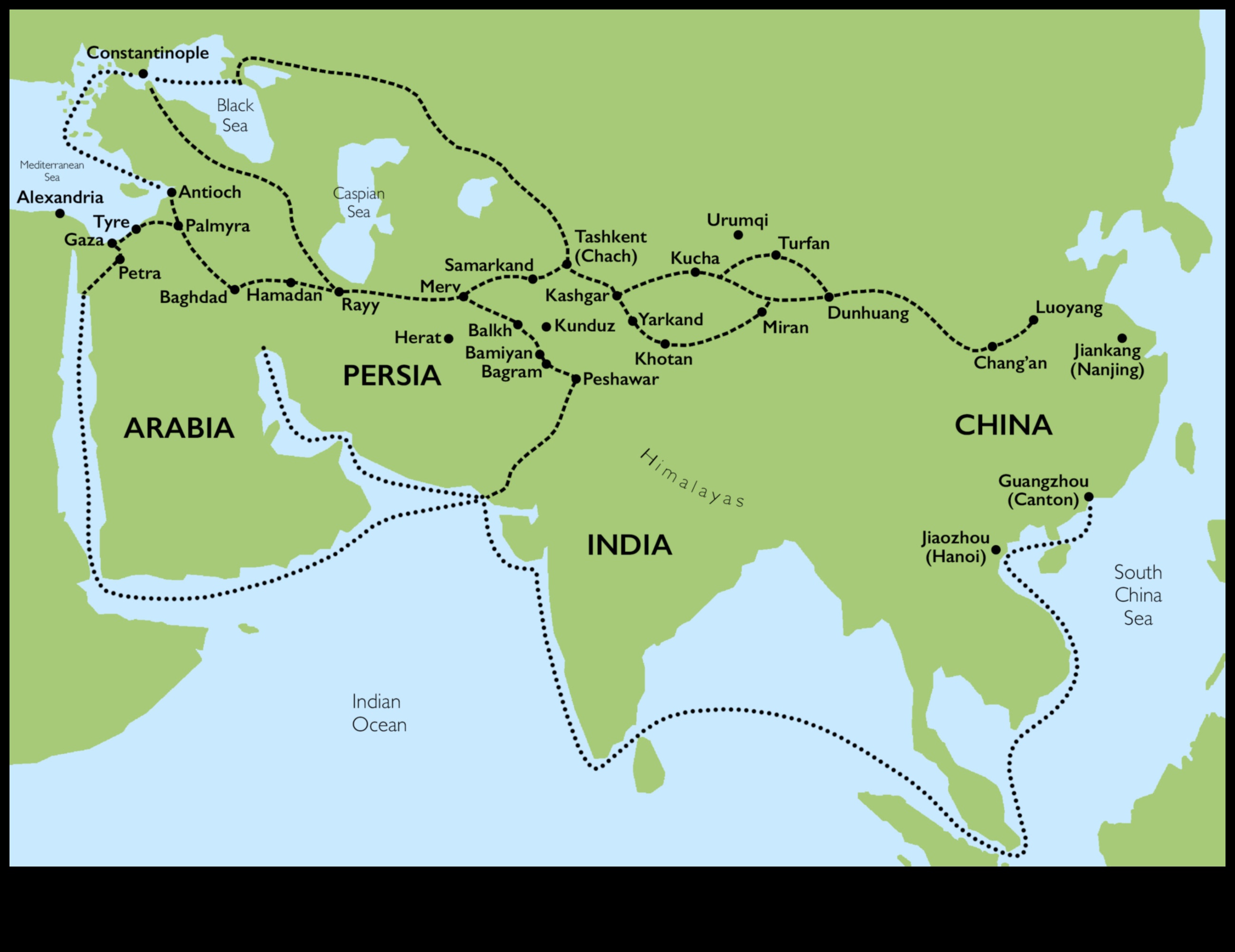 ביטויי דרך המשי: חילופי תרבות באמנות אסייתית