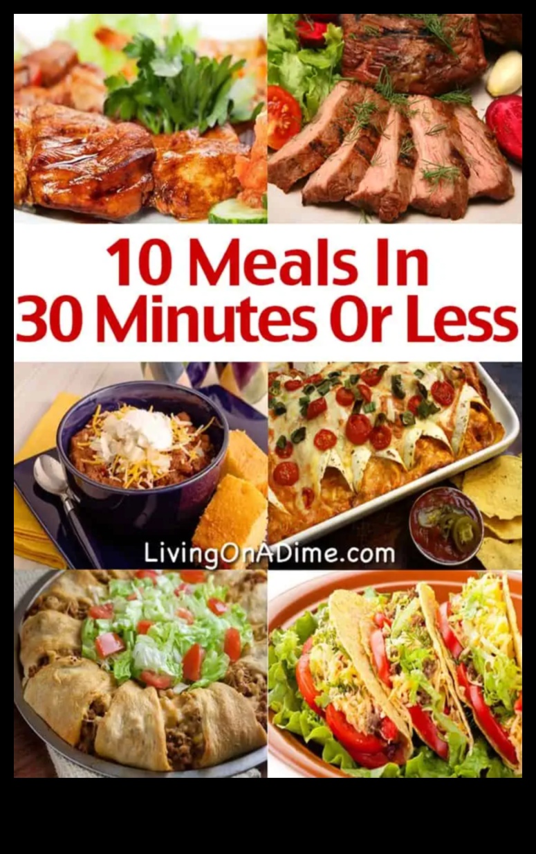 Quick Cuisine Chronicles: שחרור ארוחות טעימות של 30 דקות